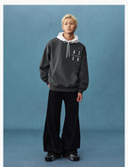 MEDM Layered Look Color Block Hoodie