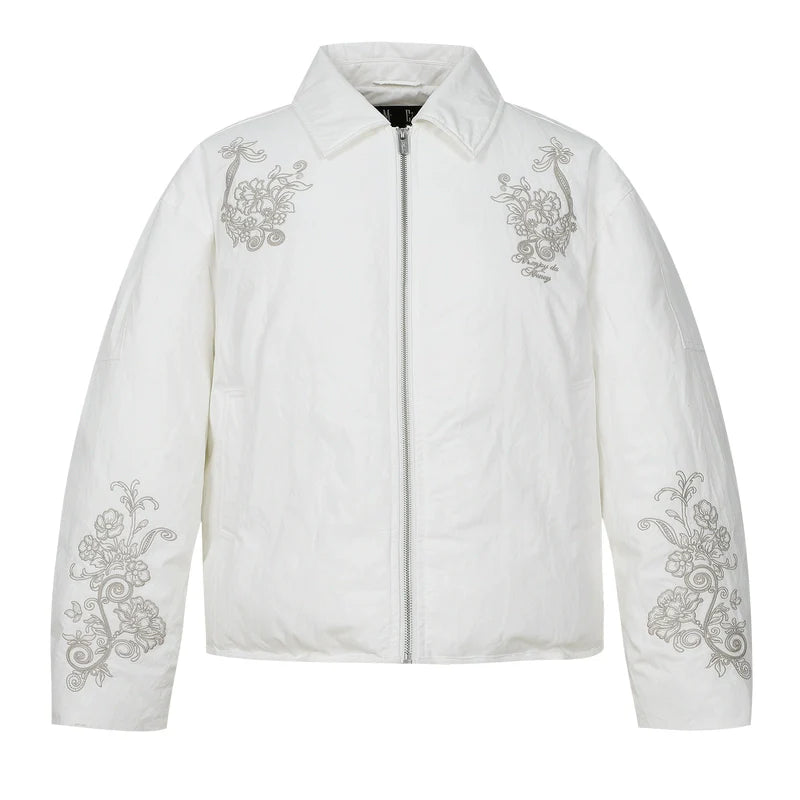 MEDM Floral Embroidered Puffer Jacket