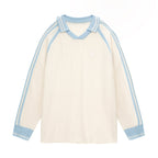 VOTE Multicolor Striped Polo Collar Knit Sweater
