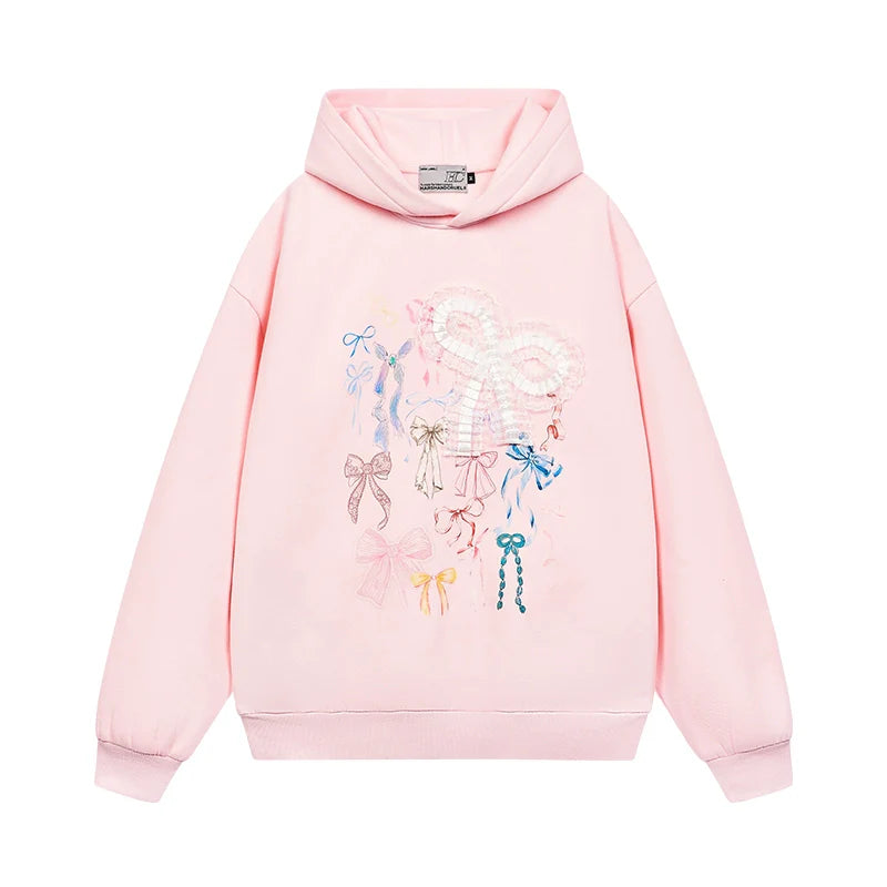 Harsh and Cruel Cute Lace Bow Hoodie