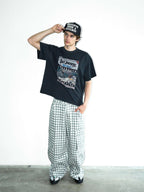 LIBERAFIT Vintage Washed Surfing Print Short Sleeve Tee