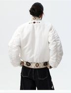 MEDM Ethnic Trim MA-1 Bomber Jacket