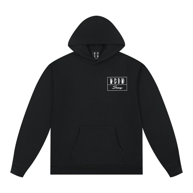 MEDM Embroidered Lettered Logo Hoodie & Sweatpants