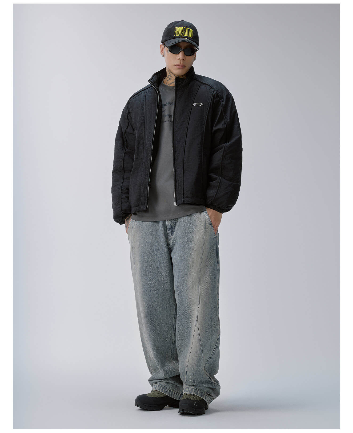 F2CE Panelled Padded Jacket
