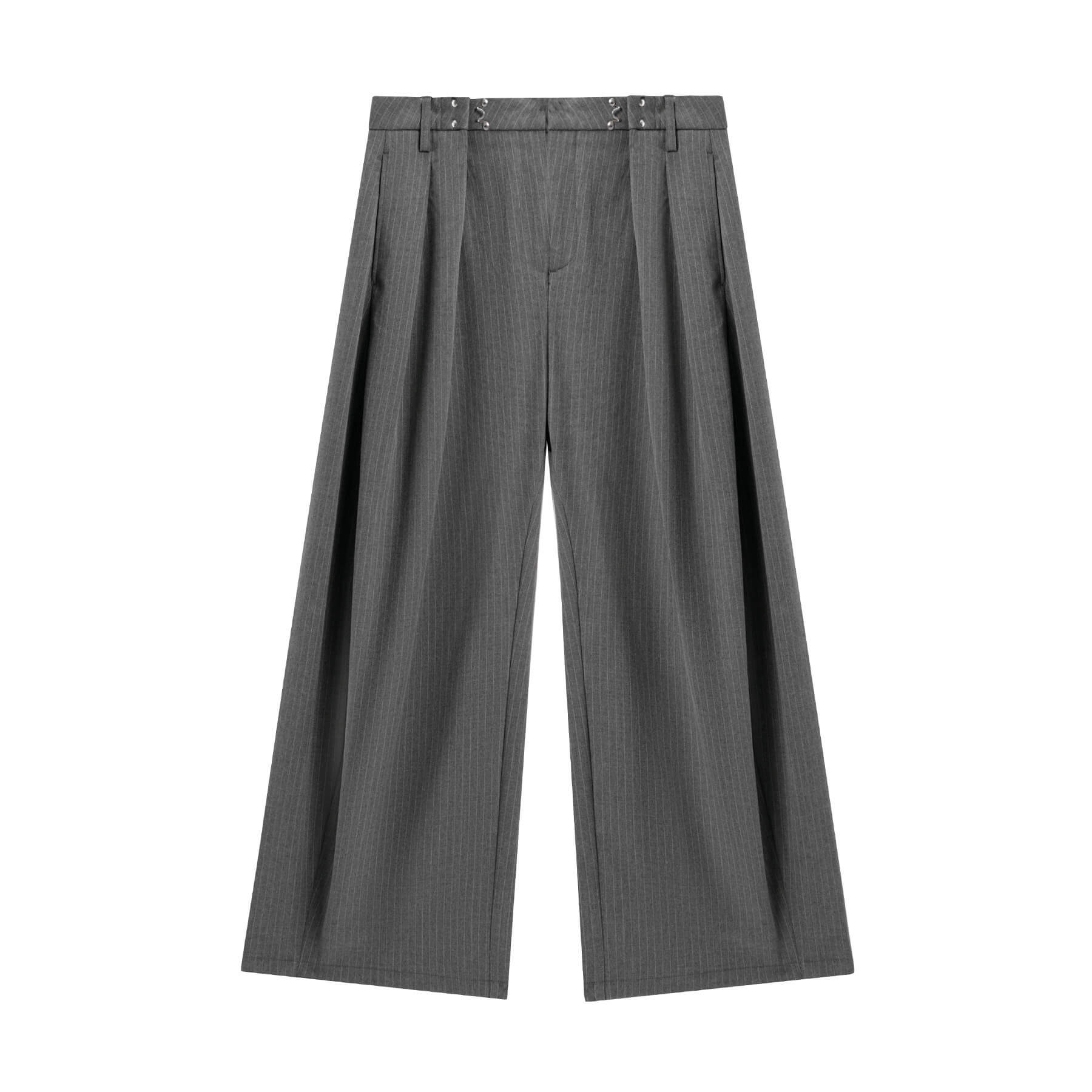 JHYQ Pinstripe Pleated Wide Leg Suit Pants