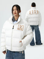 MEDM 3D Embroidered Lace Puffer Jacket
