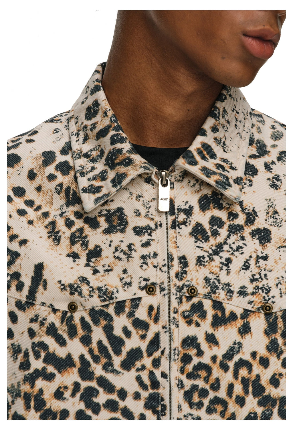 ANTIDOTE Leopard Washed Work Jacket