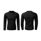 KARMANISTIC Quick Dry Stretch Fit Logo Embroidered Workout Long Sleeve Tee