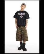 NOVACAM ACE JAM Vintage Washed Black Stitch Tee