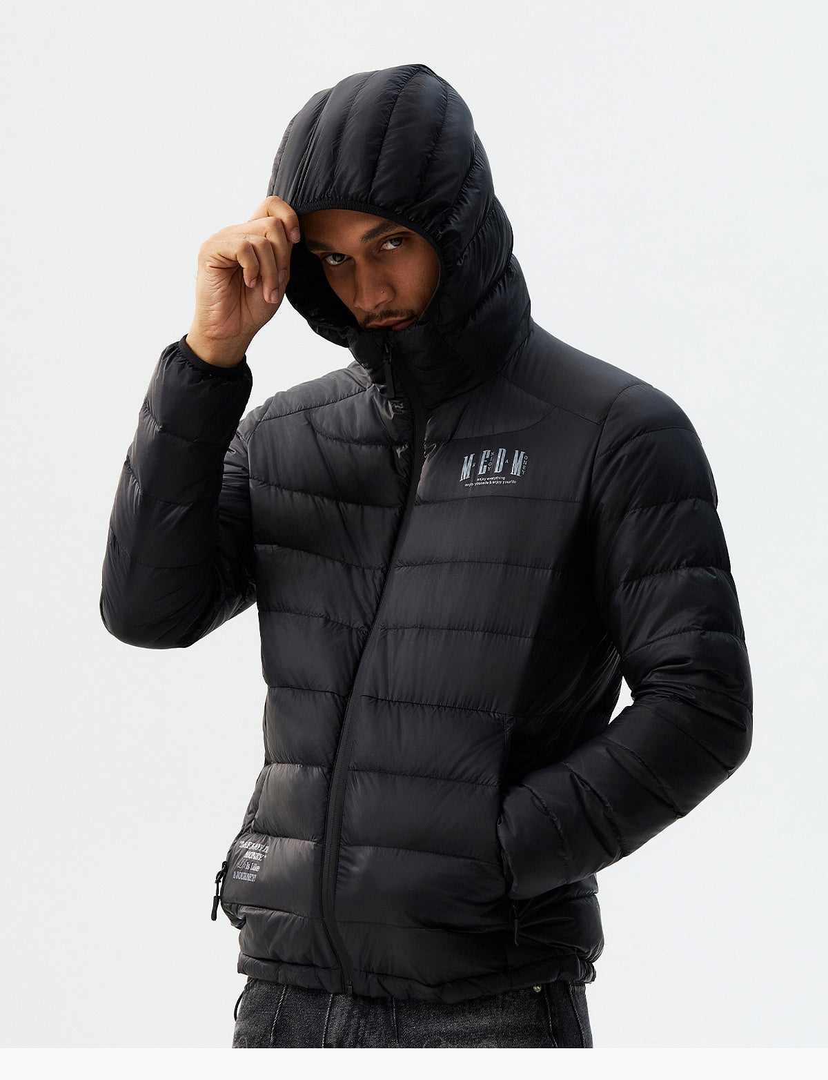 MEDM Waterproof Lightweight Hooded Down Jacket
