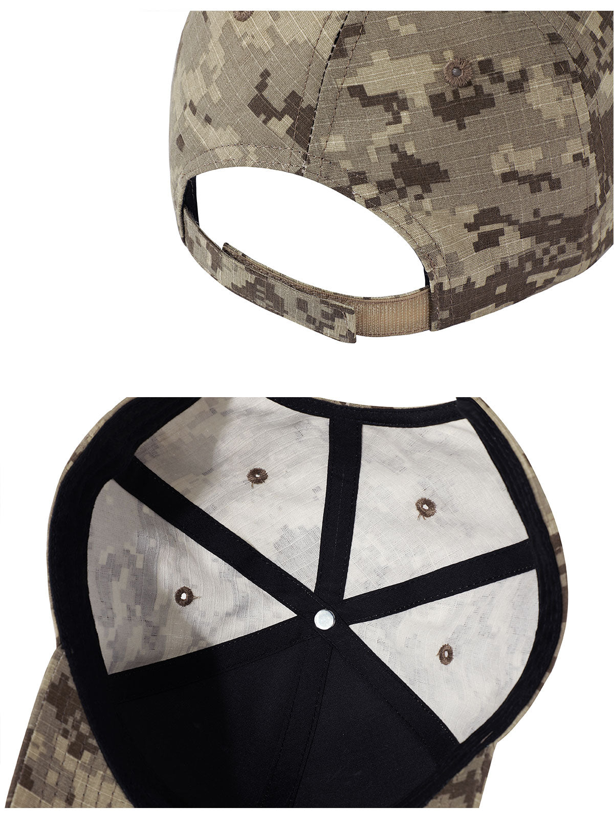 NOVACAM Pixel Camo NOV Logo Embroidered Dad Hat