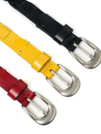 STEEPC Leather Braided Metal Buckle Belt