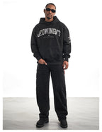 F3F Select Embroidered Faux Suede Hoodie
