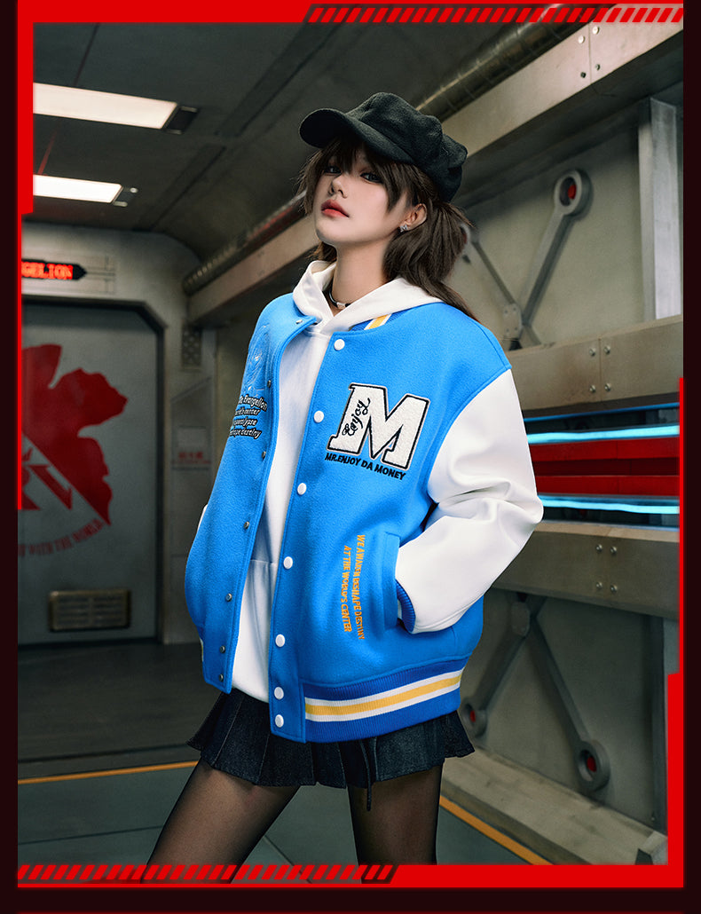 MEDM x EVA Unit-00, Unit-01, Mark.06 Leather Varsity Jacket