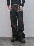 UNDERWATER Studded Denim Flared Jeans