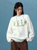 MEDM Blue Sky & Small Grass Embroidered Logo Sweatshirt