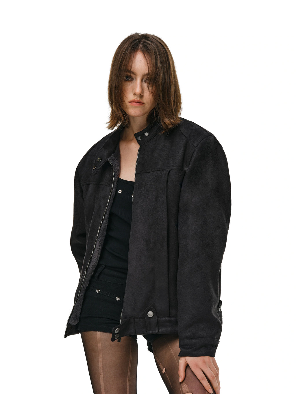 ANTIDOTE Brushed Suede Racing Jacket