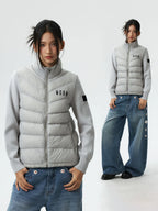 MEDM Shoulder Patchwork Lightweight Down Jacket