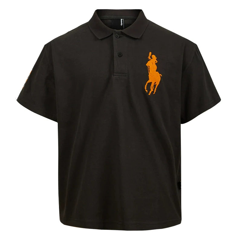 Remedy Cocktail Glass Girl Embroidery Polo Shirt