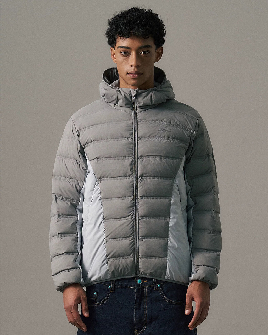 S45 Two Tone Double Stitched Lightweight Down Jacket