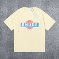 RHUDE Logo Graphic T-Shirt – Cream