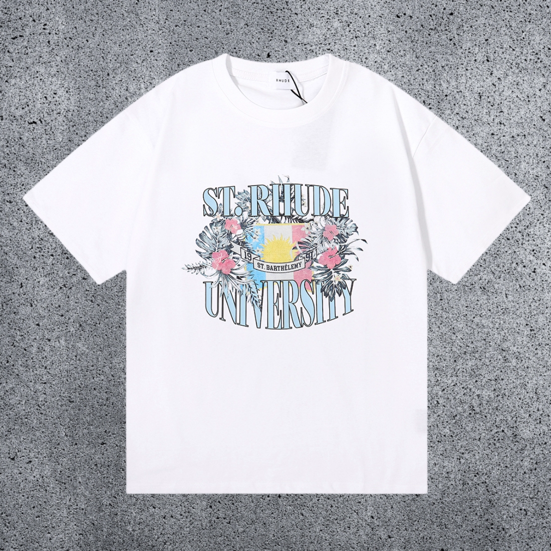 RHUDE St. Barthelemy Graphic T-Shirt – White