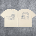 RHUDE Banque de Graphic T-Shirt – Cream