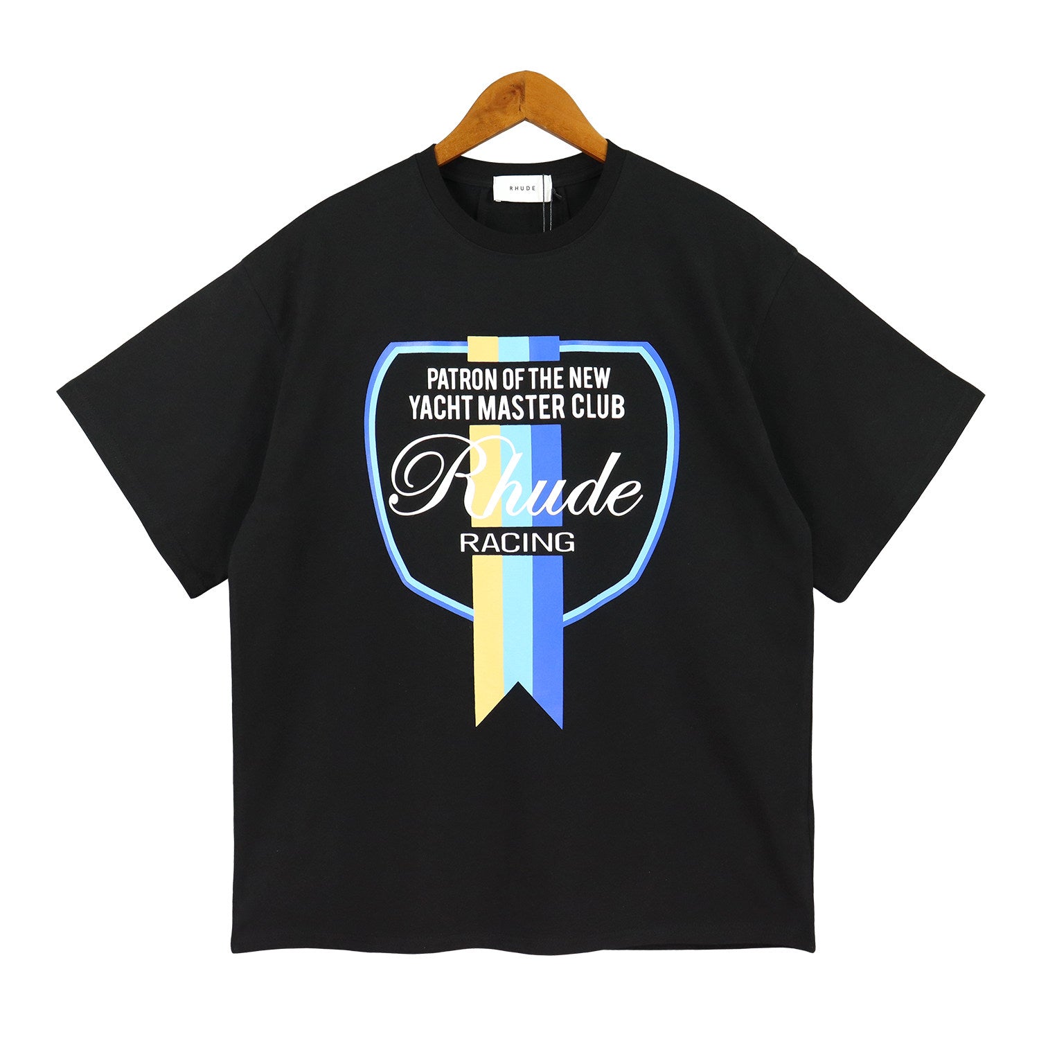 RHUDE Yacht Master Club Racing Graphic T-Shirt – Black