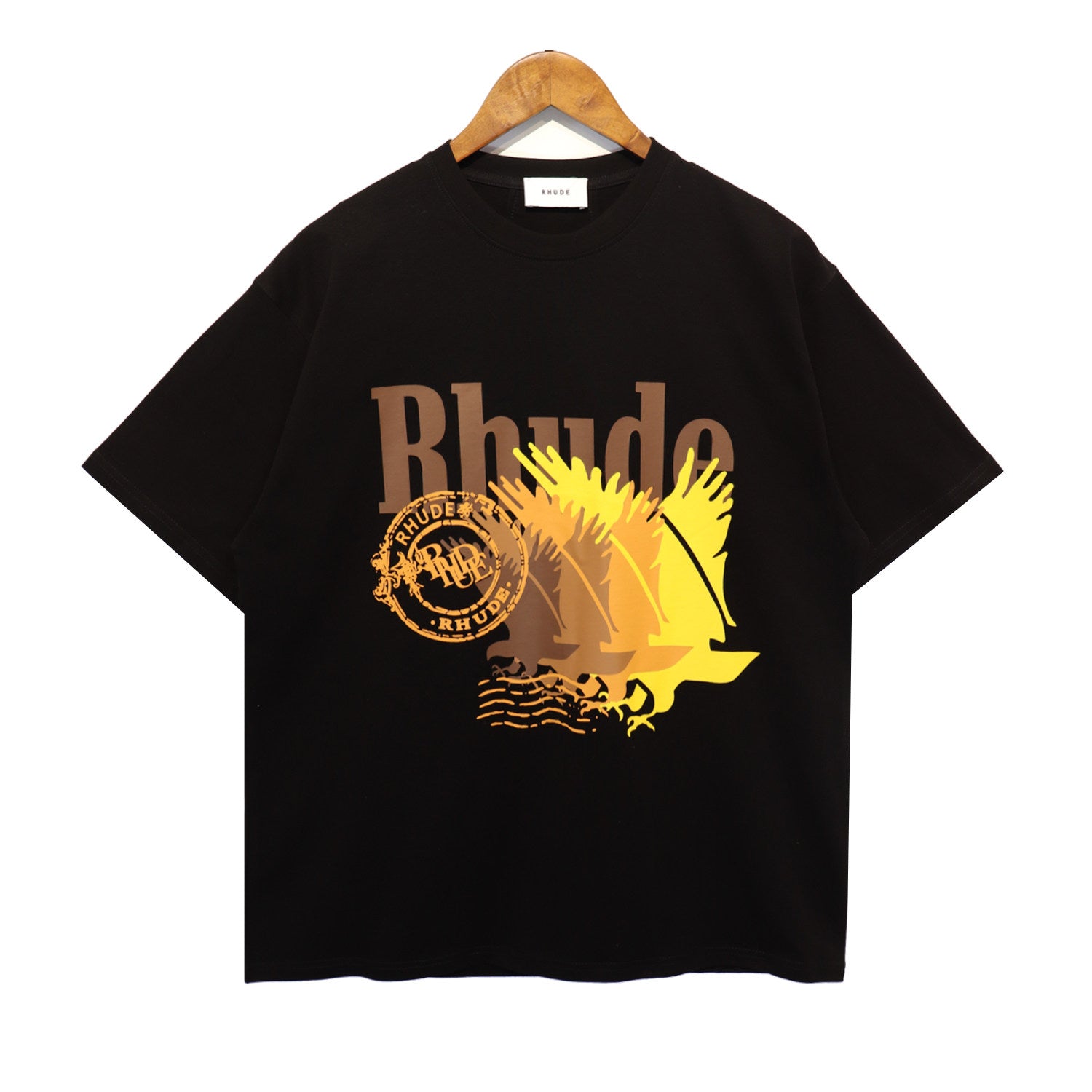 RHUDE Black Eagle Graphic T-Shirt