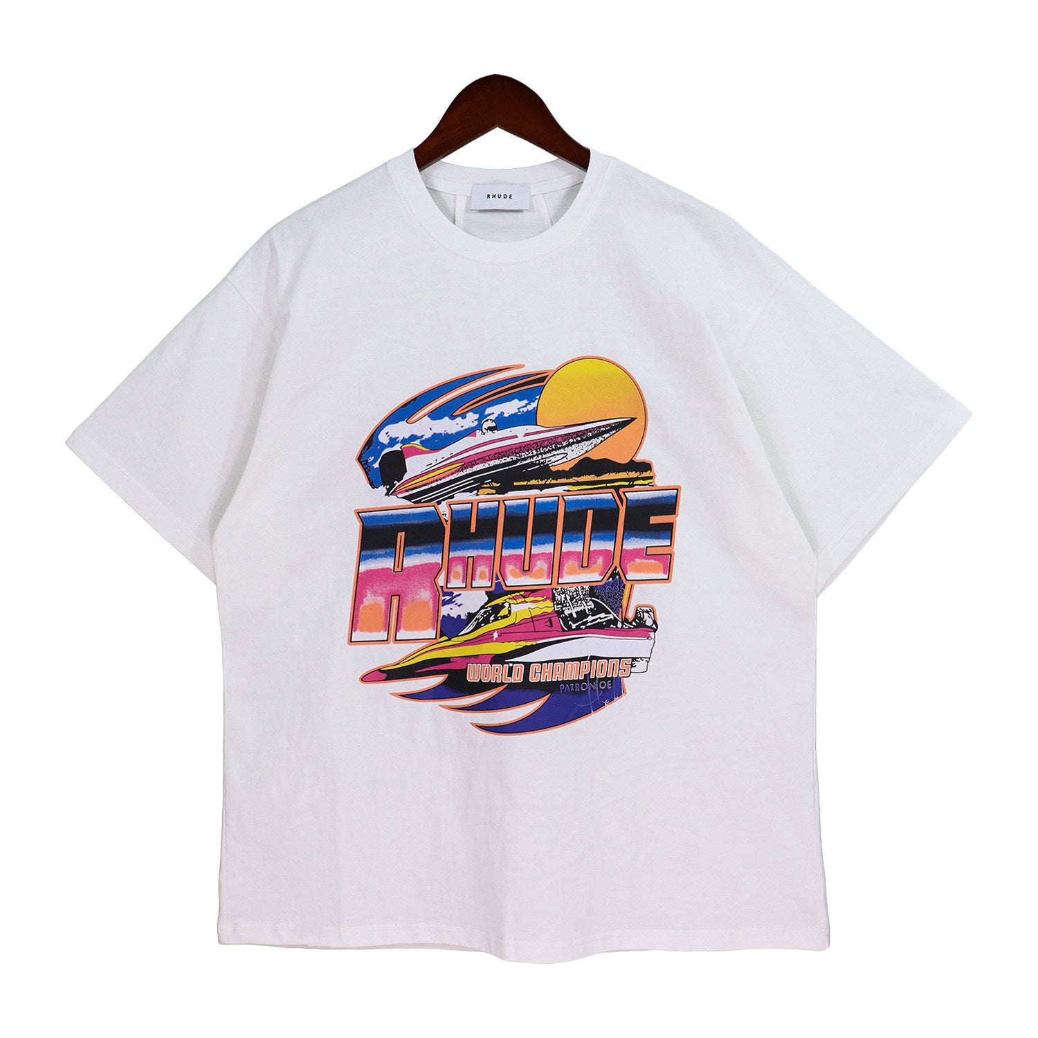 RHUDE World Champions Yacht Graphic T-Shirt