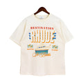 RHUDE Destination Graphic T-Shirt – Cream