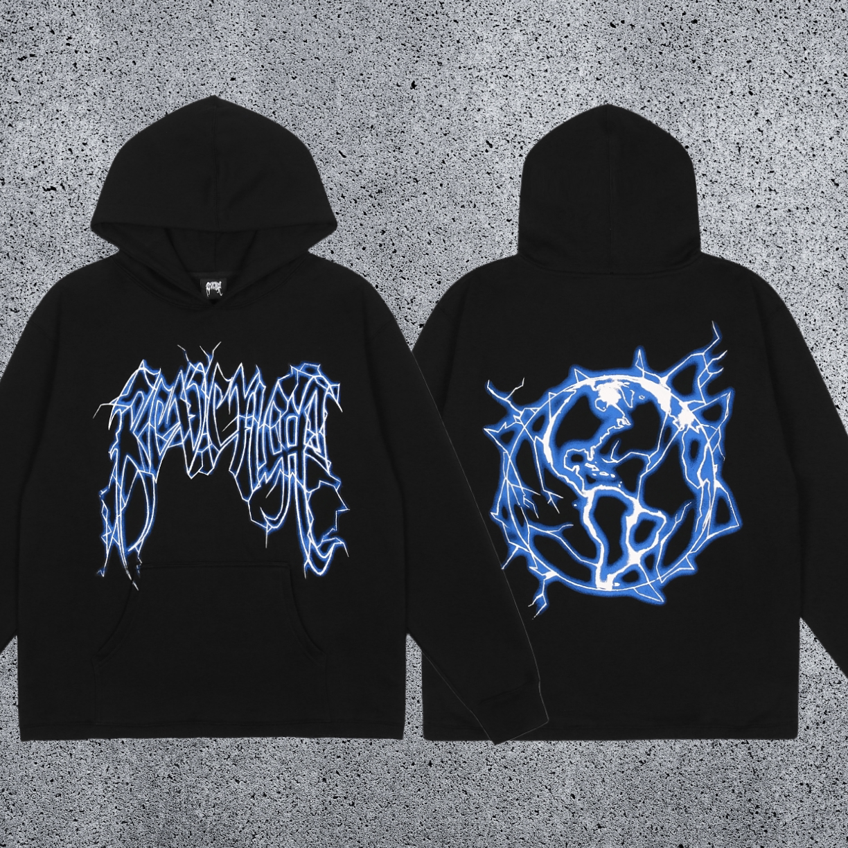 REVENGE Electric Skull Hoodie