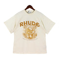 RHUDE Cream Botanical Graphic T-Shirt