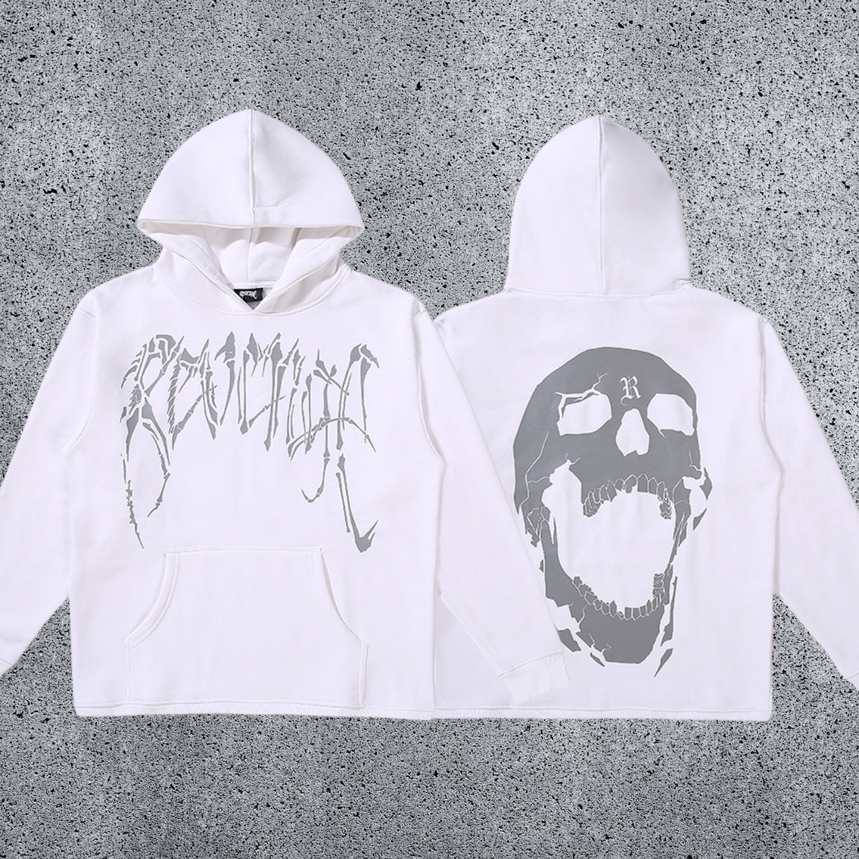 REVENGE Skull Graphic Hoodie