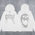 REVENGE Skull Graphic Pullover Hoodie