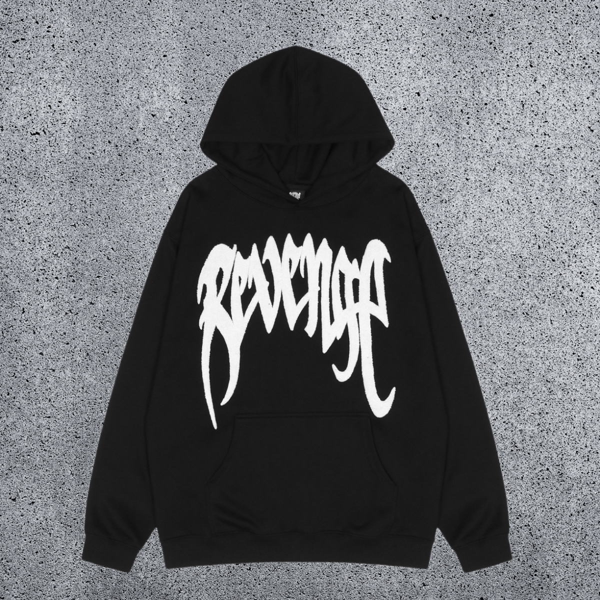 REVENGE Bold Logo Pullover Hoodie