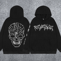 REVENGE Cracked Skull Graphic Hoodie