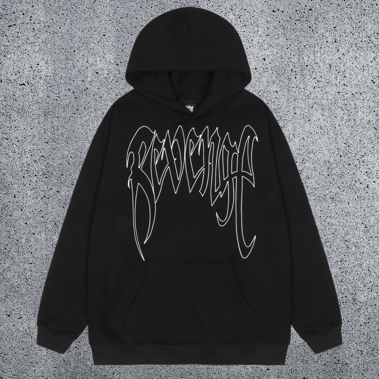 REVENGE Skull Graphic Pullover Hoodie