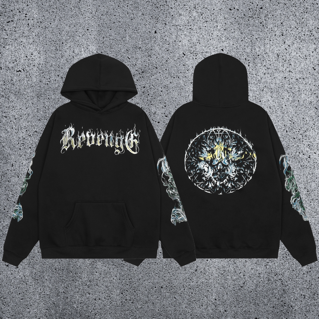 REVENGE Inferno Graphic Fleece Hoodie