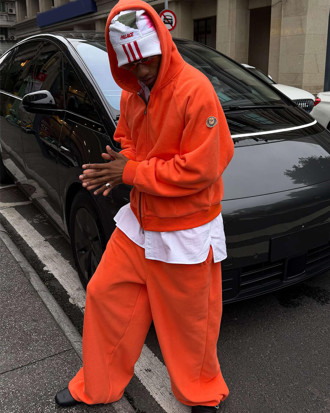 STEEPC Fleece Zip Up Hoodie and Sweatpants Set