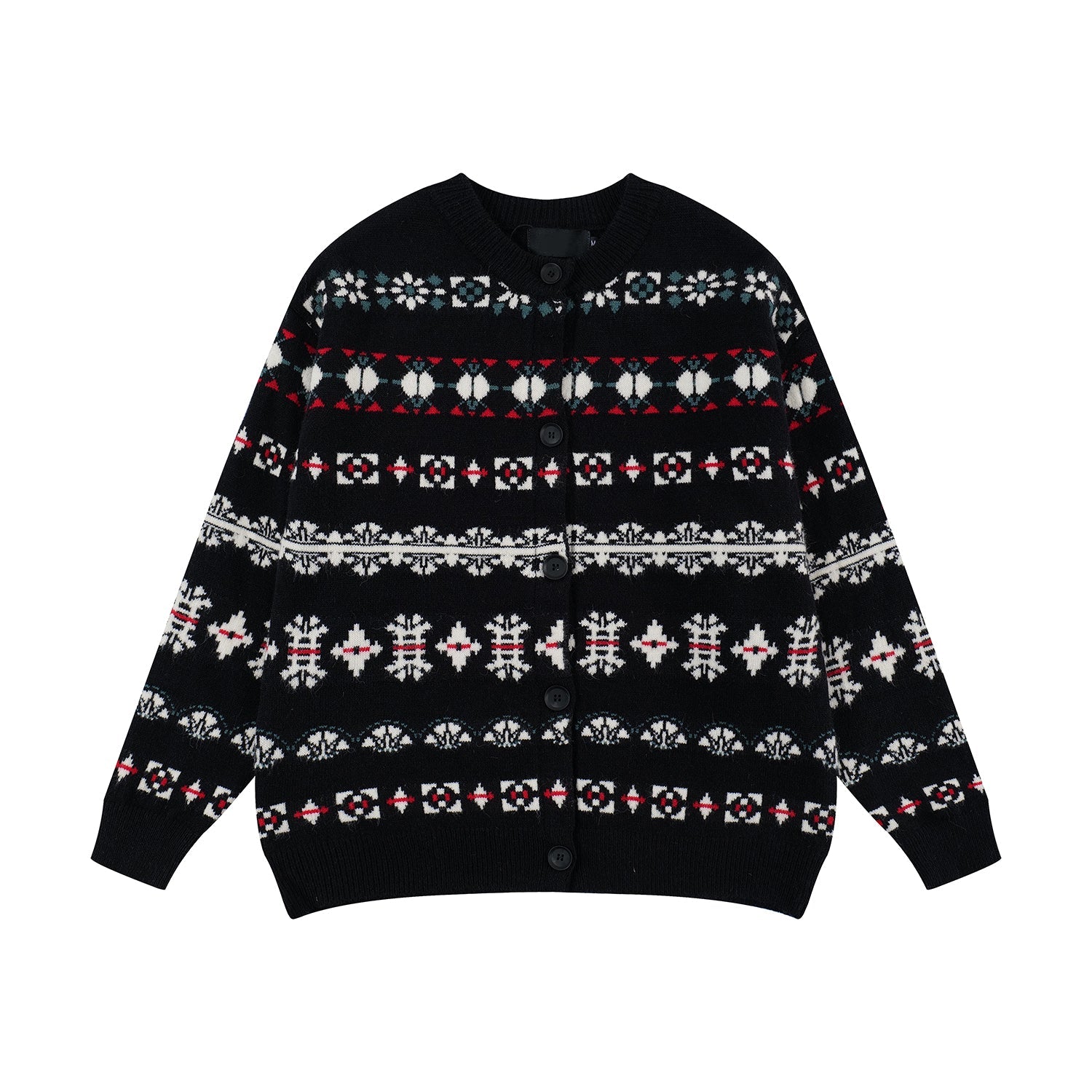 F3F Select Snowflake Button Knit Cardigan