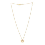 18K Yellow Gold Diamond Bouton de Camelia Pendant Necklace