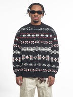F3F Select Snowflake Button Knit Cardigan
