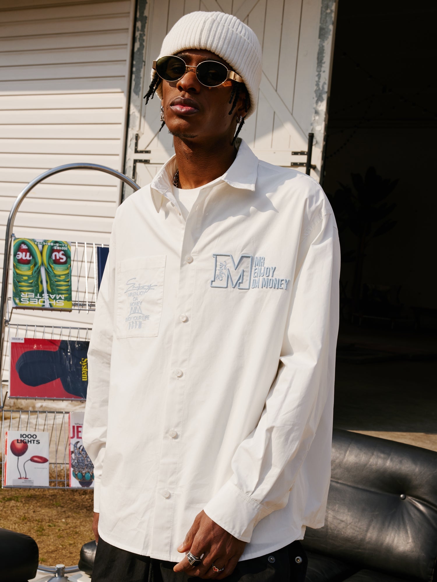 MEDM 3D Embroidery Long Sleeved Shirt