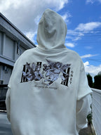 MEDM 3D Embroidered Angel Dove Zip Up Hoodie