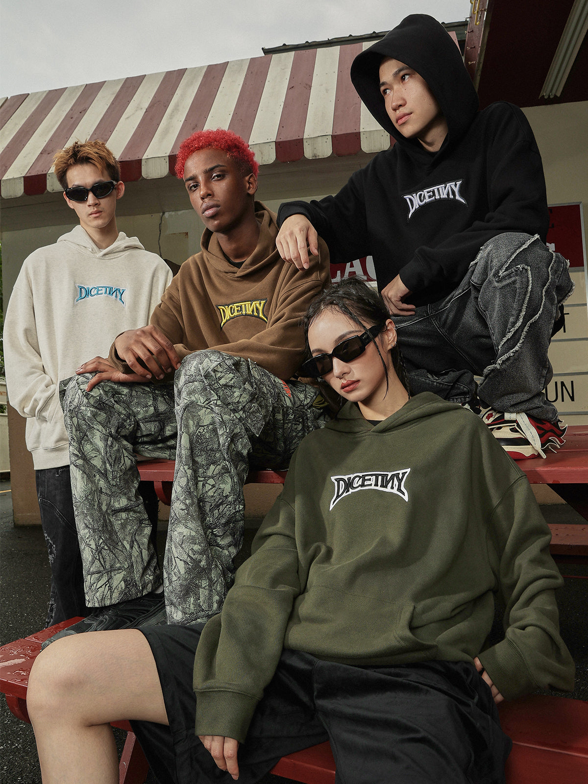 DICETINY 3D Basic Logo Embroidery Hoodie