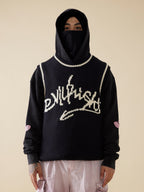 EVILKNIGHT(EK) Jacquard Logo Knit Vest