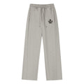 MEDM Basic Embroidered Wide Leg Sweat Pants