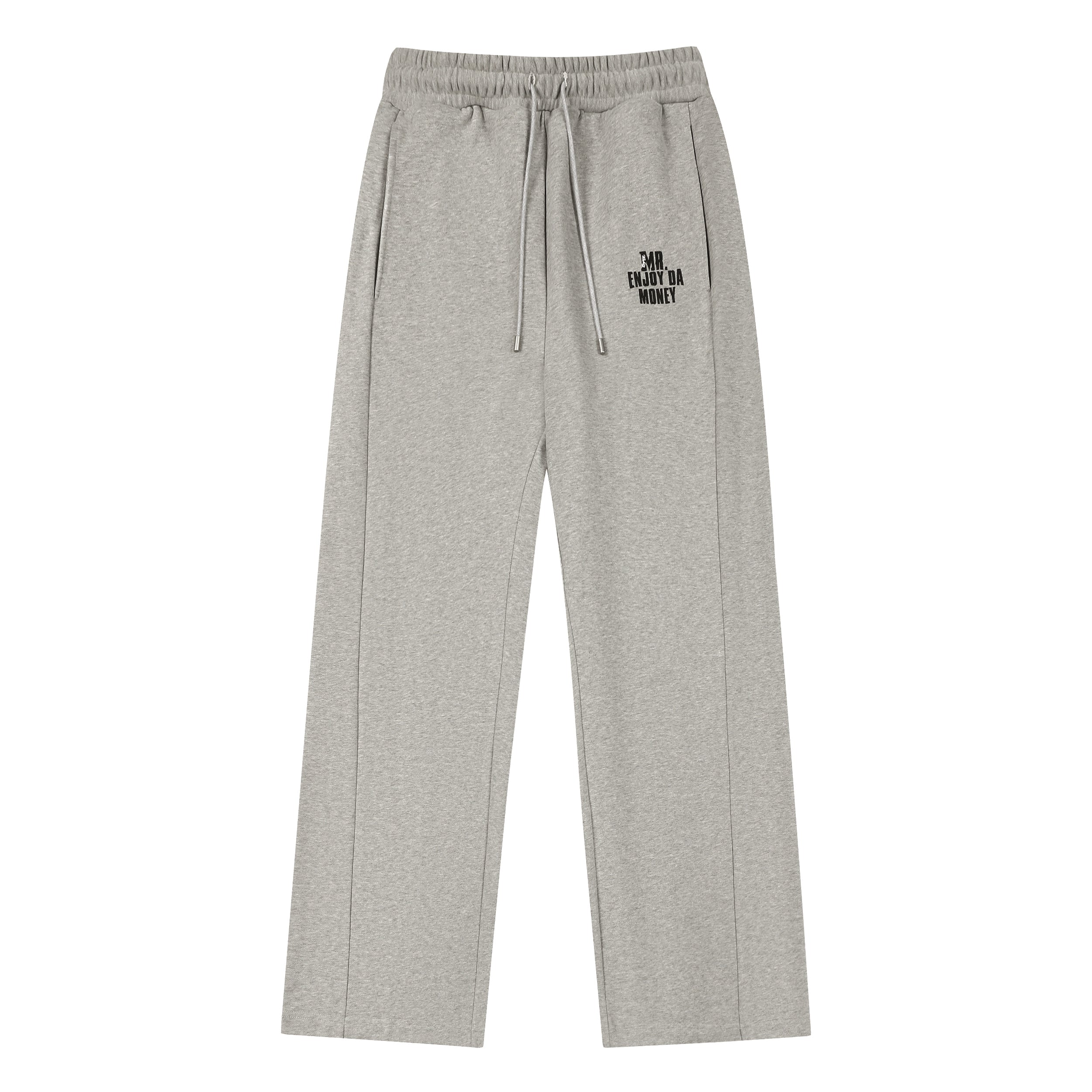 MEDM Basic Embroidered Wide Leg Sweat Pants