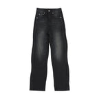 MEDM Basic Paragraph Wide Leg Denim Pants